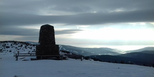 Západ slunce u Mohyly