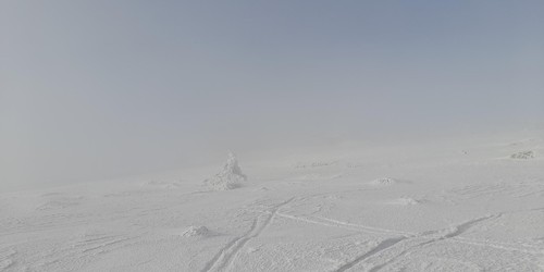 Zimní krajina u Poledních kamenů 