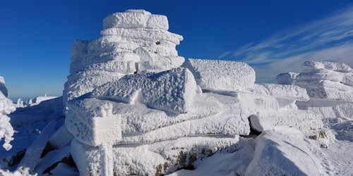 Krása zimních Dívčích kamenů